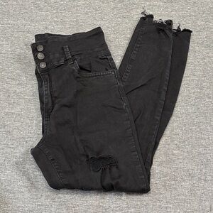 REFUGE High Rise Distressed Jeans